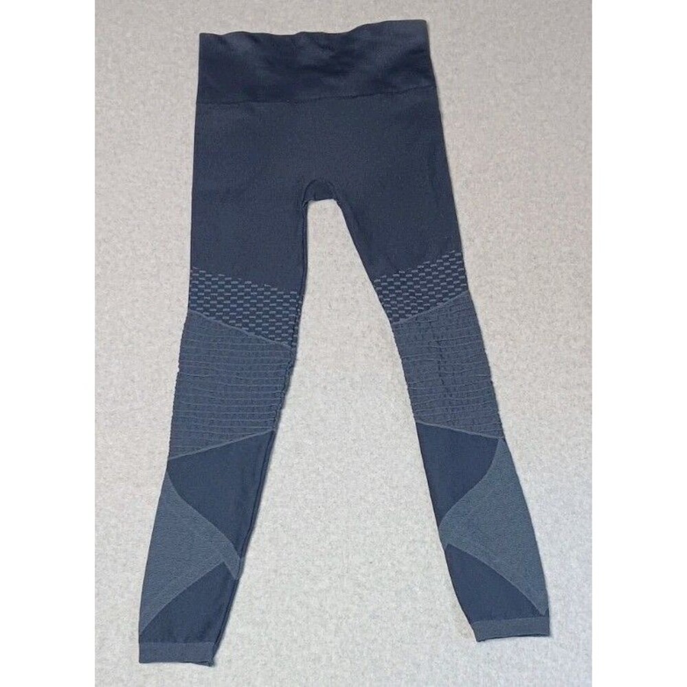 Spanx Look At Me Now Seamless Moto Leggings S Indigo Sky Athleisure High Waisted